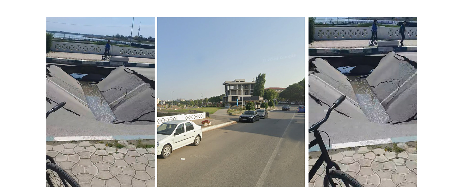 S-a PRĂBUȘIT șoseaua de peste podul din centrul Techirghiolului: Primăria va stabili rute ocolitoare până la remedierea situației. Ce spune primarul Iulian Soceanu
