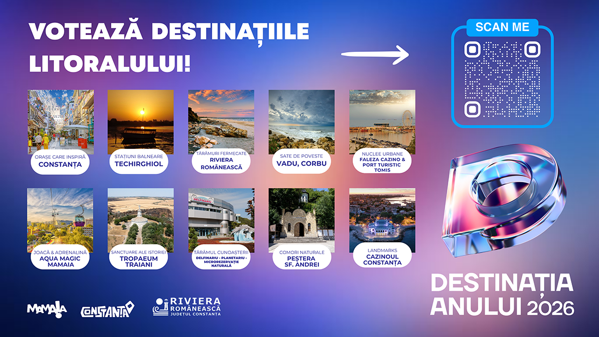 OMD Mamaia Constanța: Cazinoul, din nou scena marilor povești. Votează în Destinația Anului 2026 