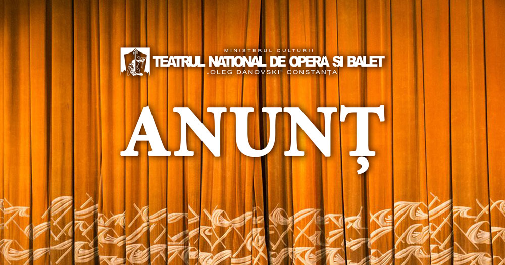 Teatrul Național de Operă și Balet Oleg Danovski intră în reabilitare din 1 mai: spectacolele se mută în alte locații din Constanța