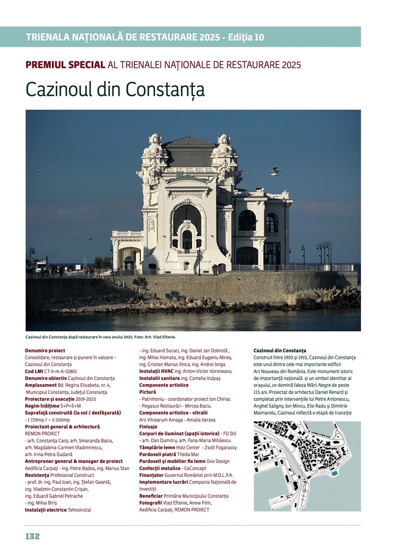 Cazinoul din Constanța premiat