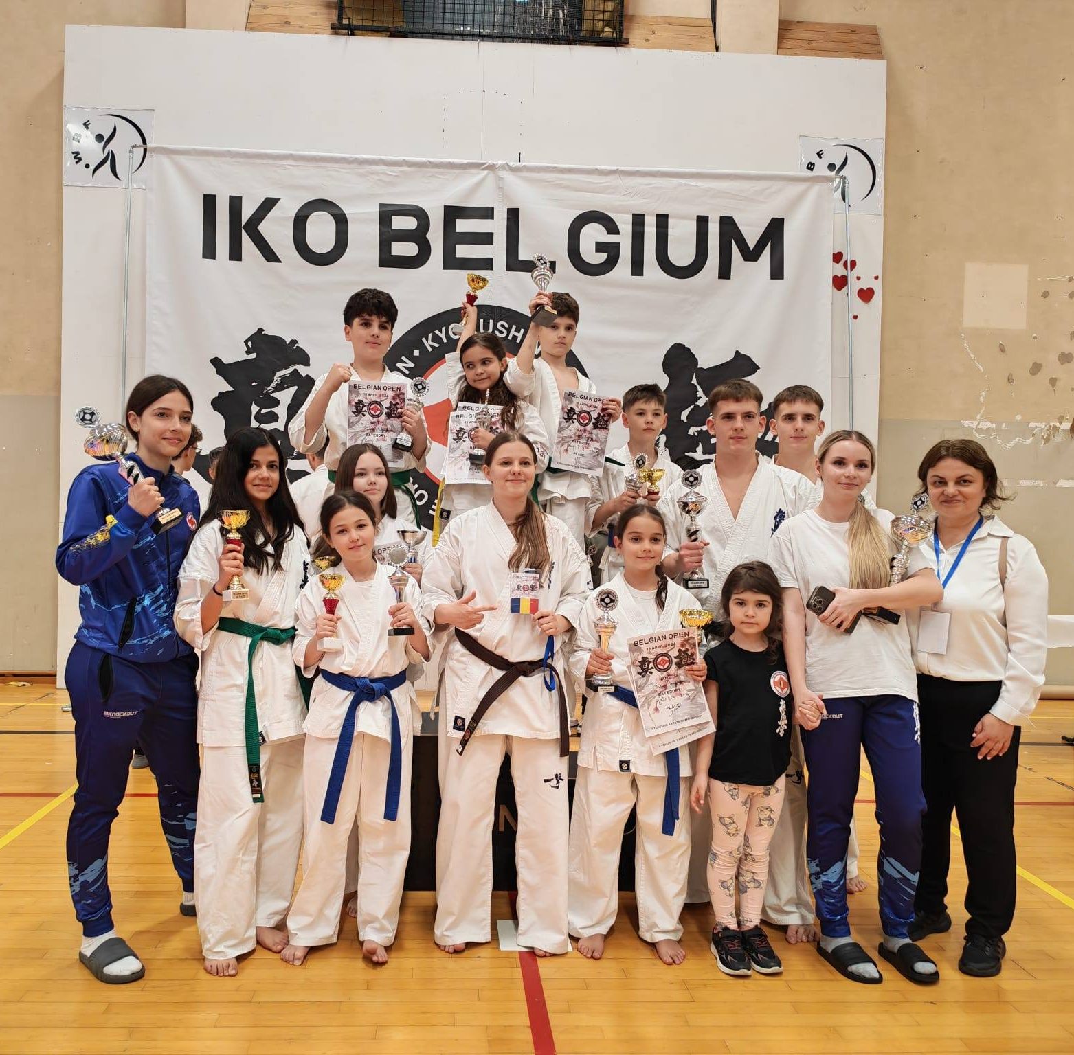 Rezultate excepționale la Openul Belgiei de Karate Kyokushin pentru sportivii de la Clubul Oyama Constanța