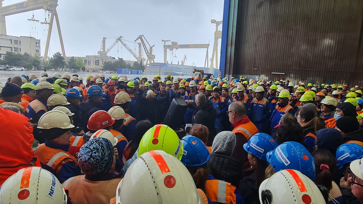 Sindicatul Liber Navalistul, despre cei peste 1.000 de angajați Damen Mangalia ce vor fi dați afară: Procedura de concediere colectivă nu poate fi redusă la o notificare generică