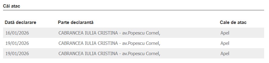proces fost inspector școlar Iulia Cabrancea apel