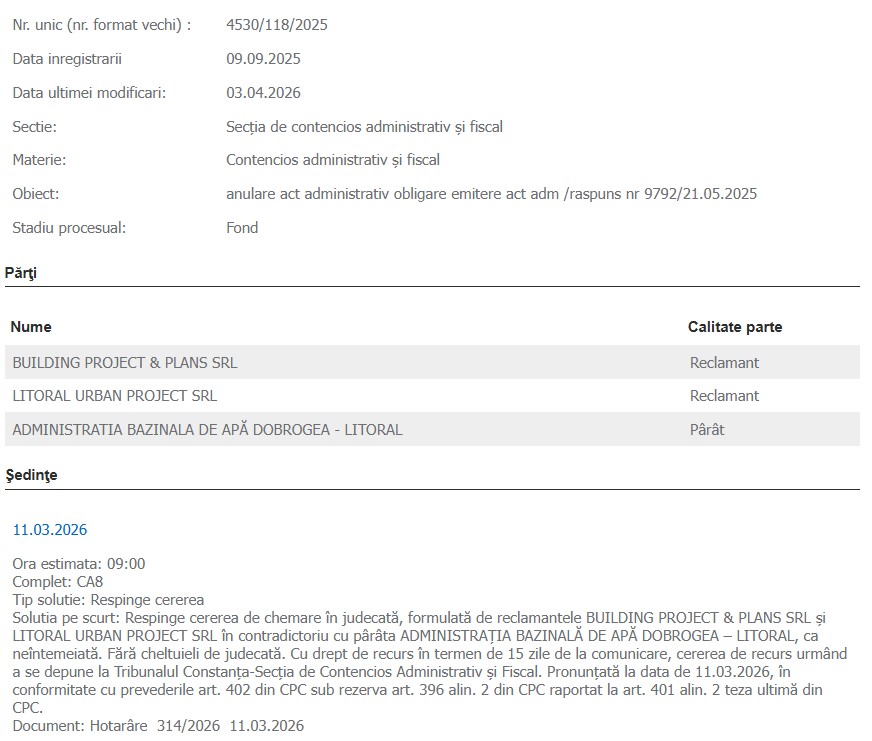 proces construire teren suprapunere faleza