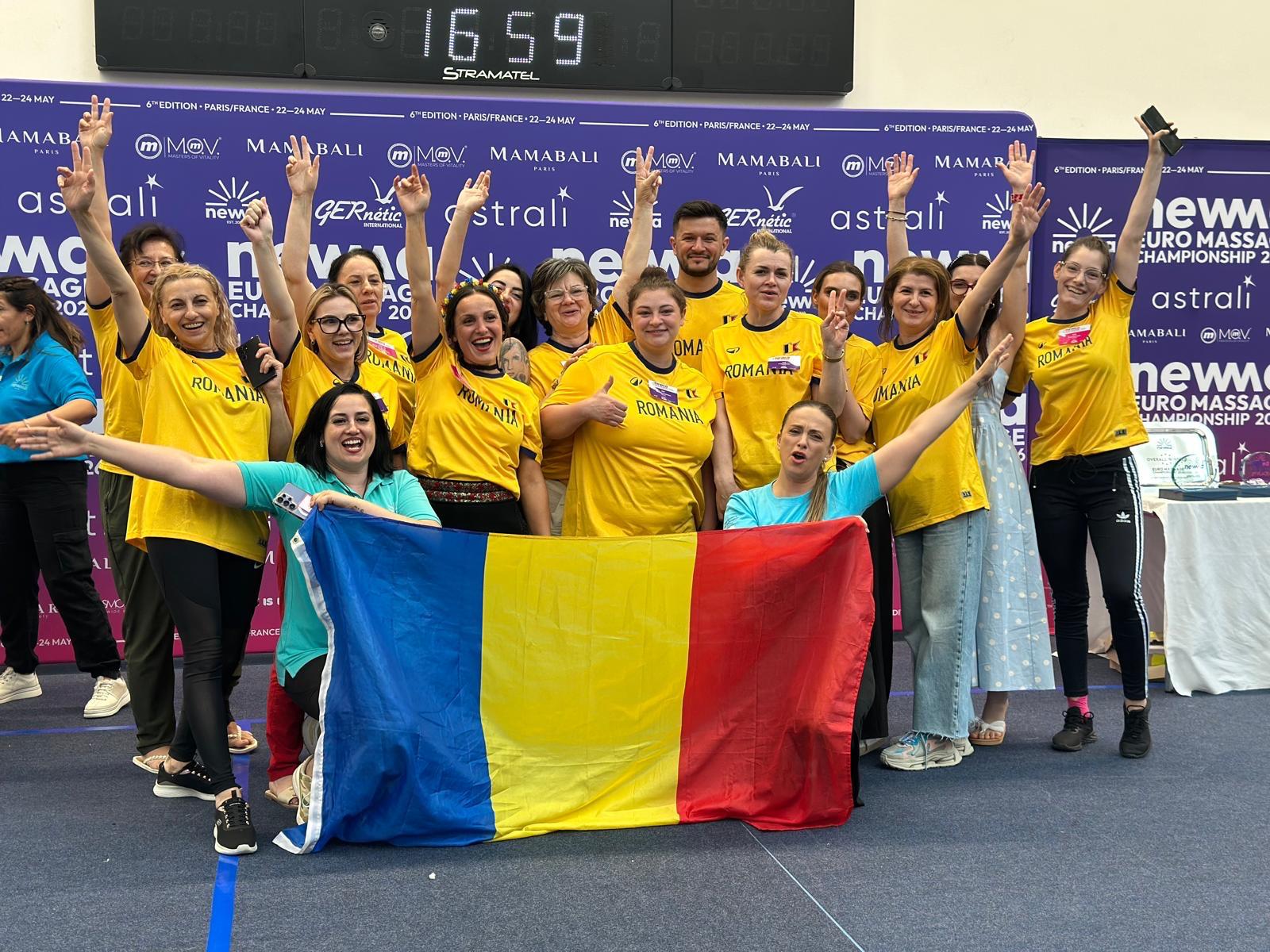 FOTO Echipa coordonată de constănțeanca Cristina Vaporidis a obținut locul III la Euro Massage Championship, competiție desfășurată la Paris, între 22 și 24 mai