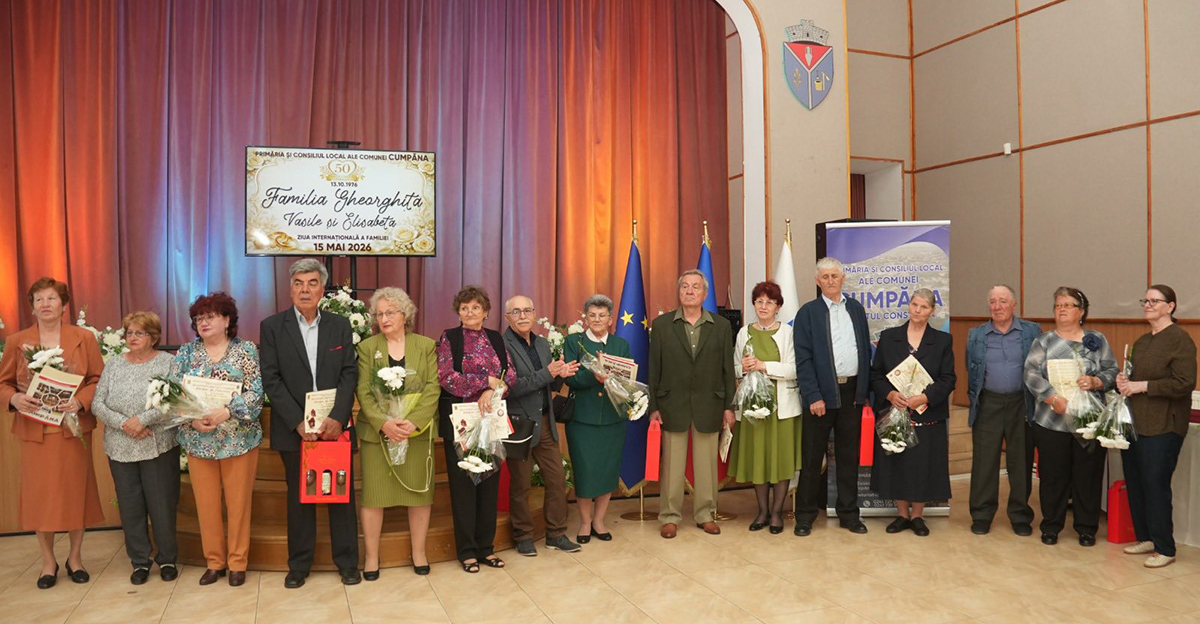 FOTO 17 familii de aur, sărbătorite la Cumpăna cu ocazia Zilei Internaționale a Familiei