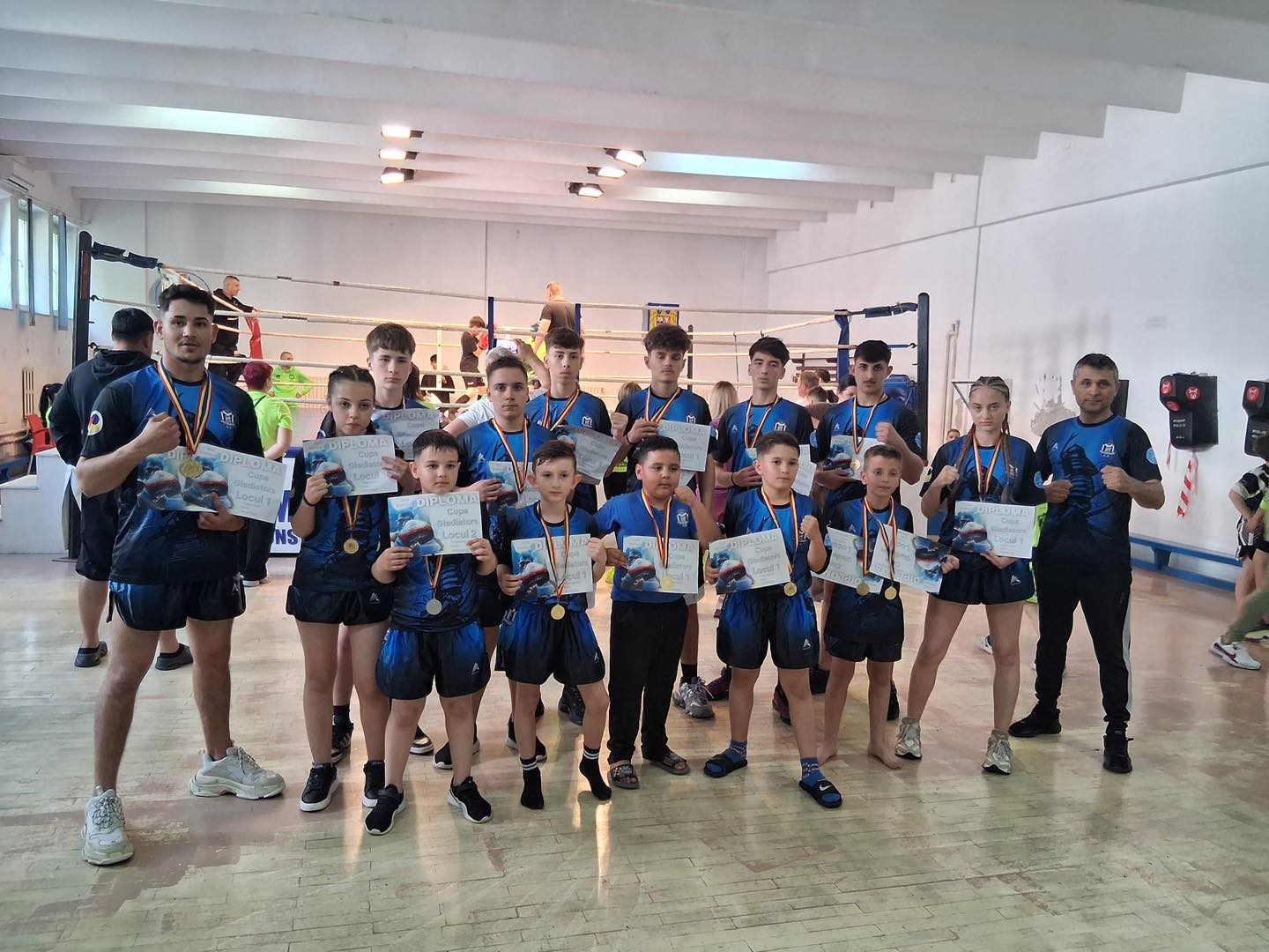 Nouă medalii de aur și patru de argint pentru kickboxerii antrenați de Tanior Iusein de la CS Medgidia, la Cupa Gladiators: