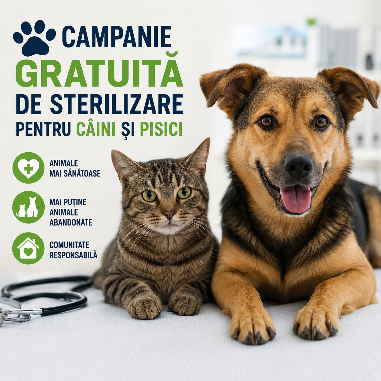 Primăria Corbu anunță o nouă campanie gratuită de sterilizare. Ce trebuie să facă cetățenii