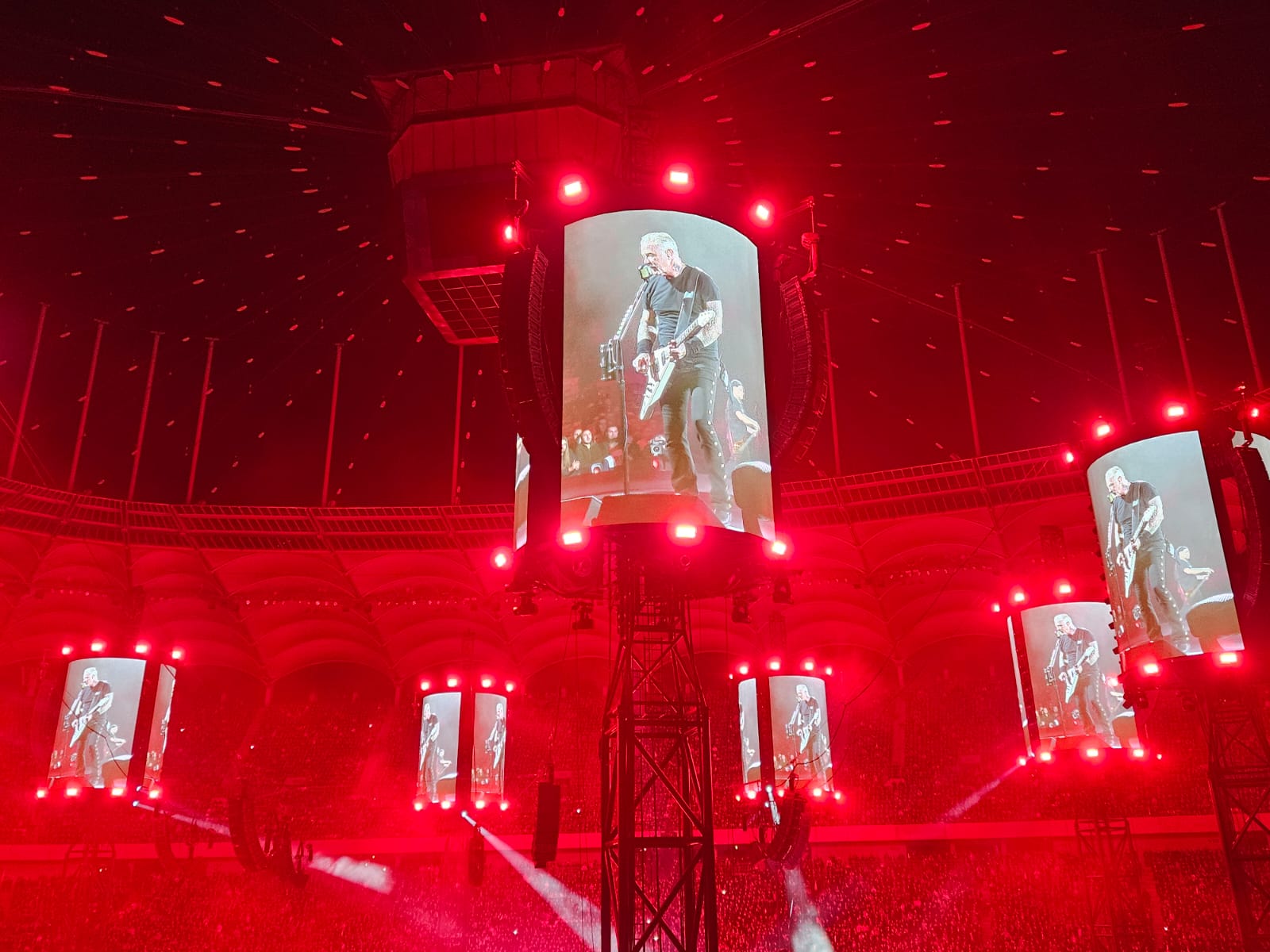 VIDEO Atmosferă incendiară la concertul Metallica de pe Arena Națională