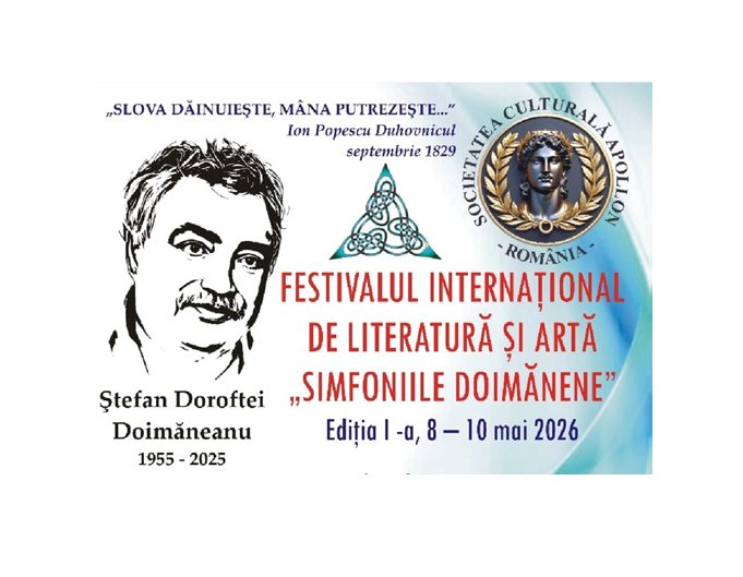 Festivalul Simfoniile Doimănene celebrează viața și opera lui Ștefan Doroftei Doimăneanu la 2 Mai, în acest week-end. Vezi aici programul activității