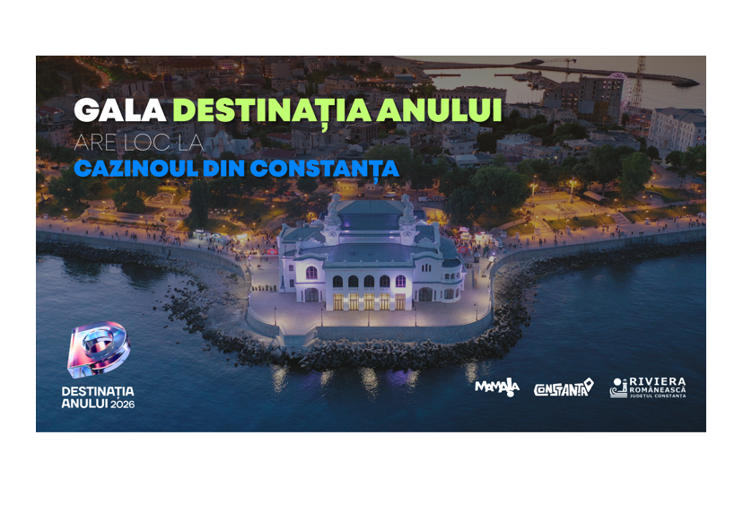 Gala Destinația Anului 2026 are loc mâine, 14 mai, la Cazinoul din Constanța