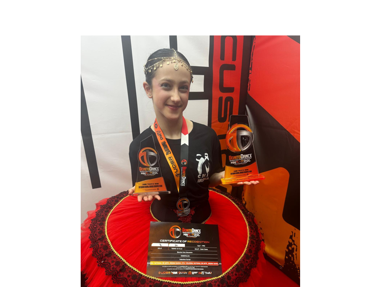 FOTO Eleva Sburlan Irina Alexandra de la Colegiul Național de Arte Regina Maria, premiul I la competiția Bonito Dance