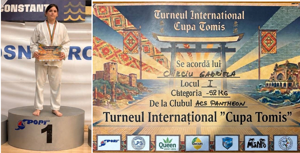 Gabriela Chirciu, elevă a a Școlii Gimnaziale Nr. 12 din Constanța, performanță remarcabilă la Cupa Tomis Judo