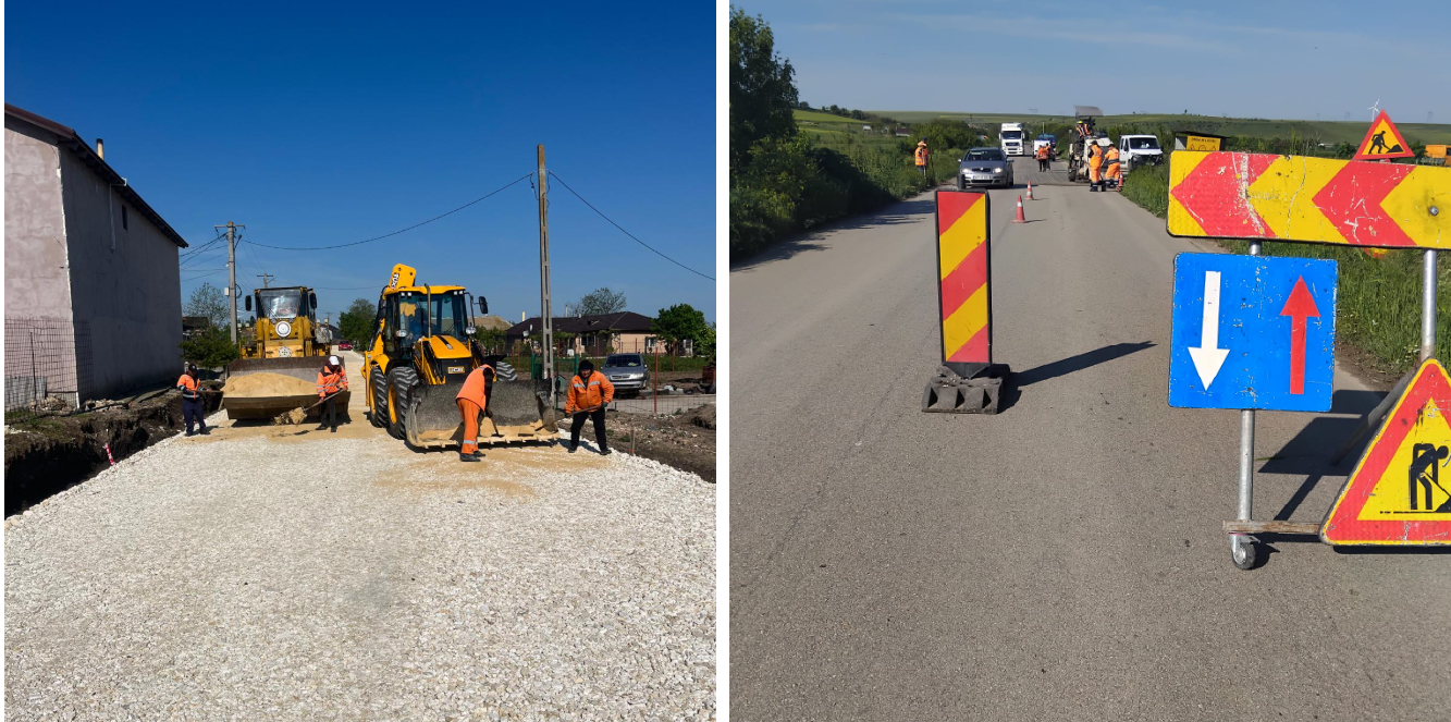 FOTO SC Drumuri Județene Constanța: Se asfaltează DJ 222 Peștera – Pietreni și continuă modernizarea DJ 392 Vânători