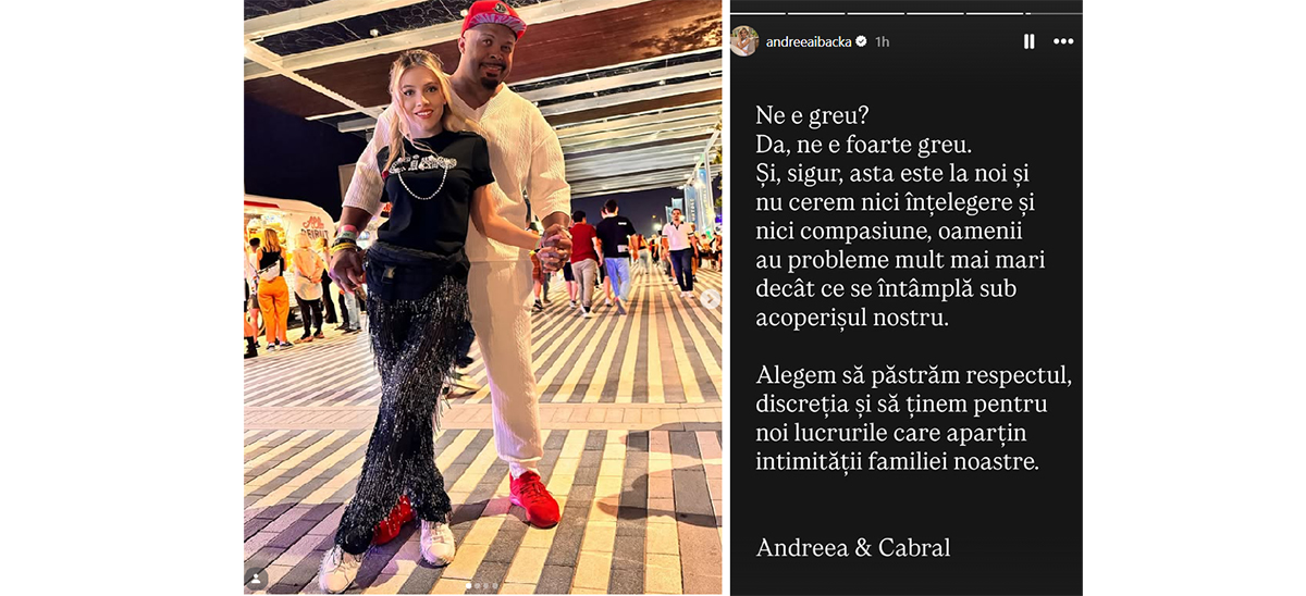 DIVORȚ în showbiz: Cabral și Andreea Ibacka s-au despărțit după 18 ani
