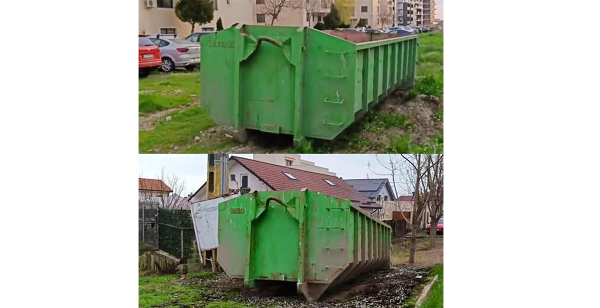 Polaris M Holding: Benele pentru deșeuri voluminoase, amplasate în cartierele Tomis Plus și Palazu Mare
