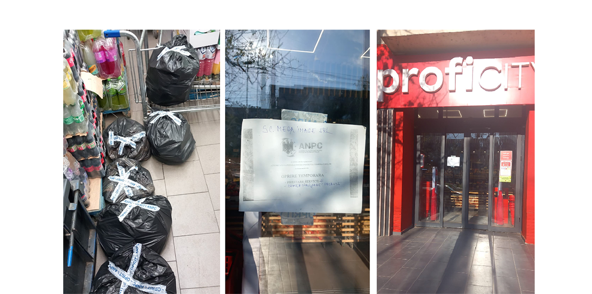 FOTO VIDEO Activitatea magazinului Profi de pe strada Soveja din Constanța închisă de inspectorii CJPC: Neregulile constatate