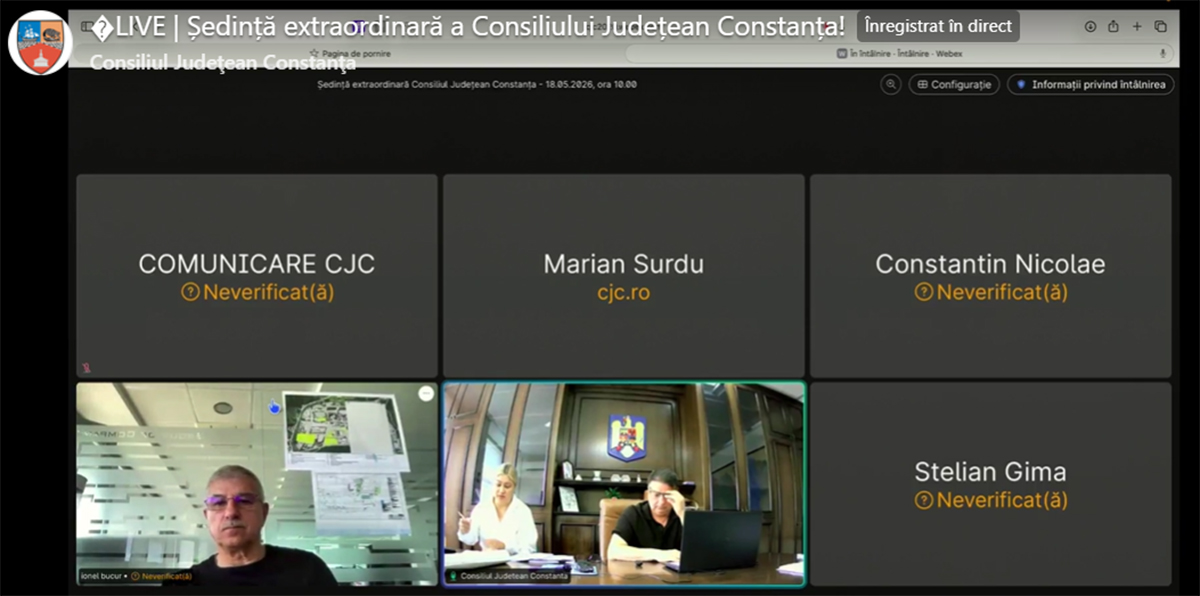 Ședință URGENTĂ a Consiliului Județean Constanța: Iată ce au aprobat aleșii județeni