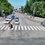 FOTO Constanța: Trecerea de pietoni de la intersecția străzii Sucevei cu bulevardul Tomis, a fost desființată și relocată