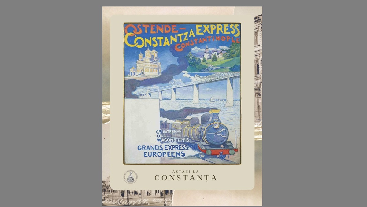 Muzeul de Istorie Constanța, despre sosirea primului tren internațional în Dobrogea, în 1859: Marți pornea din Londra și joi era în vechiul Tomis