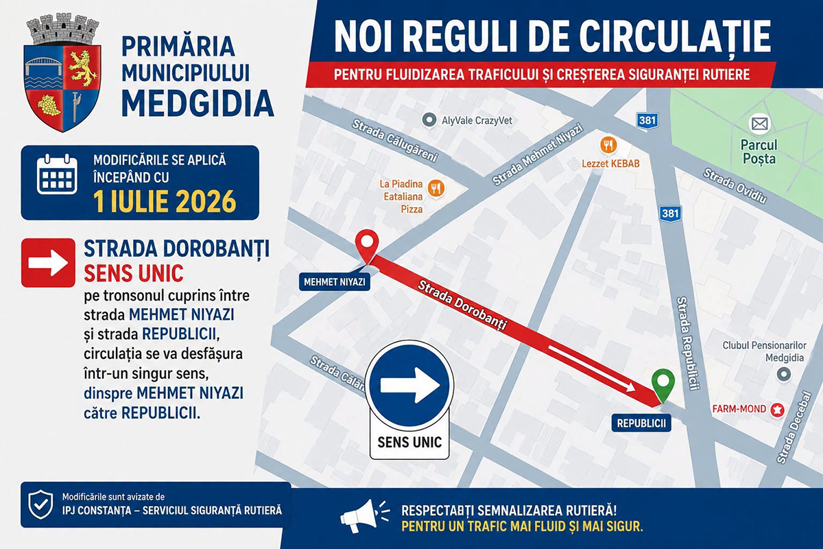 Sensuri unice la Medgidia