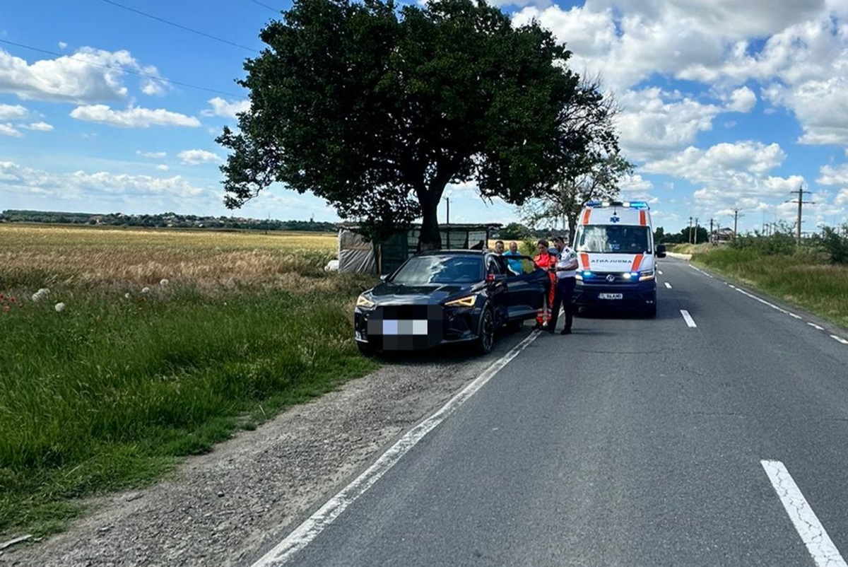 Accident la ieșire din Măcin! Iată ce spun polițiștii
