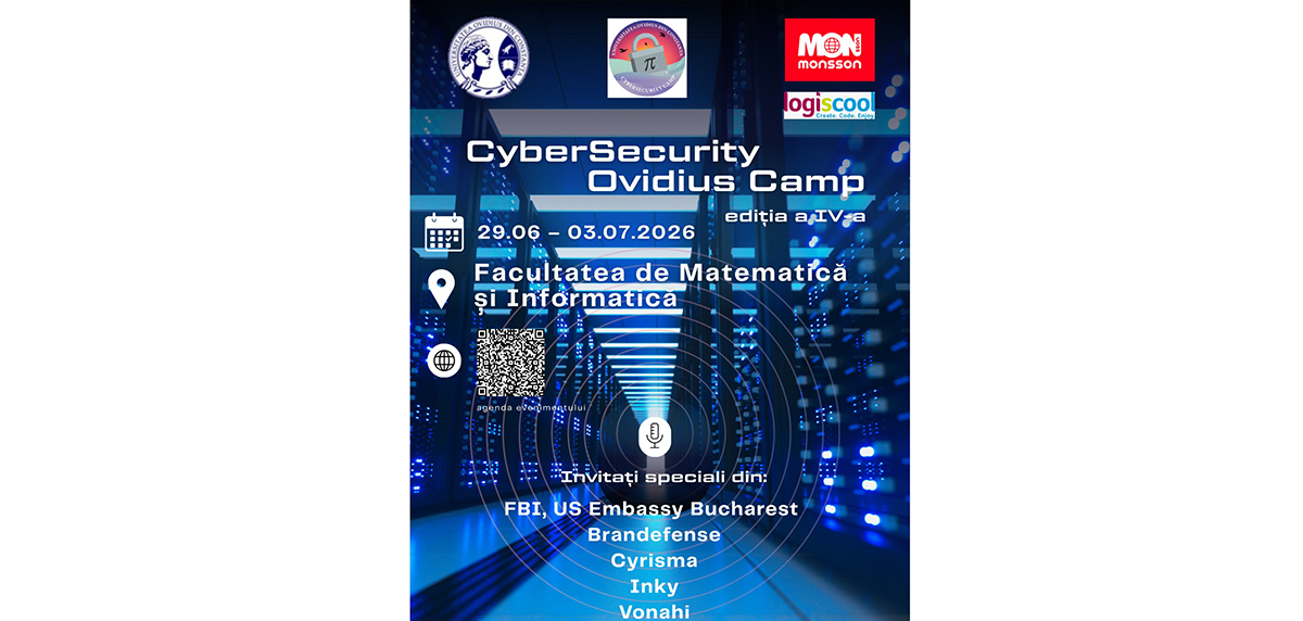 Zeci de studenți și experți în securitate cibernetică participă la cea de-a IV-a ediție a CyberSecurity Ovidius Camp