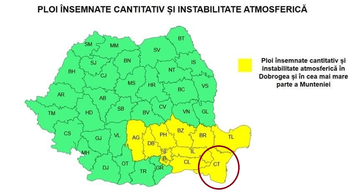 Cod-galben-Constanța