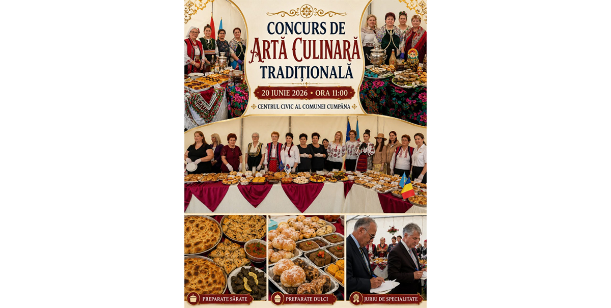 Dobrogea la aceeași masă: Primăria Cumpăna organizează tradiționalul Concurs de Artă Culinară