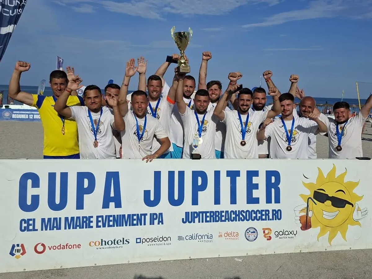 Fotbal pe plajă! Echipa Penitenciarului Poarta Albă, parcurs remarcabil în turneul Cupa Jupiter: rezultatul confirmă valoarea sportivă