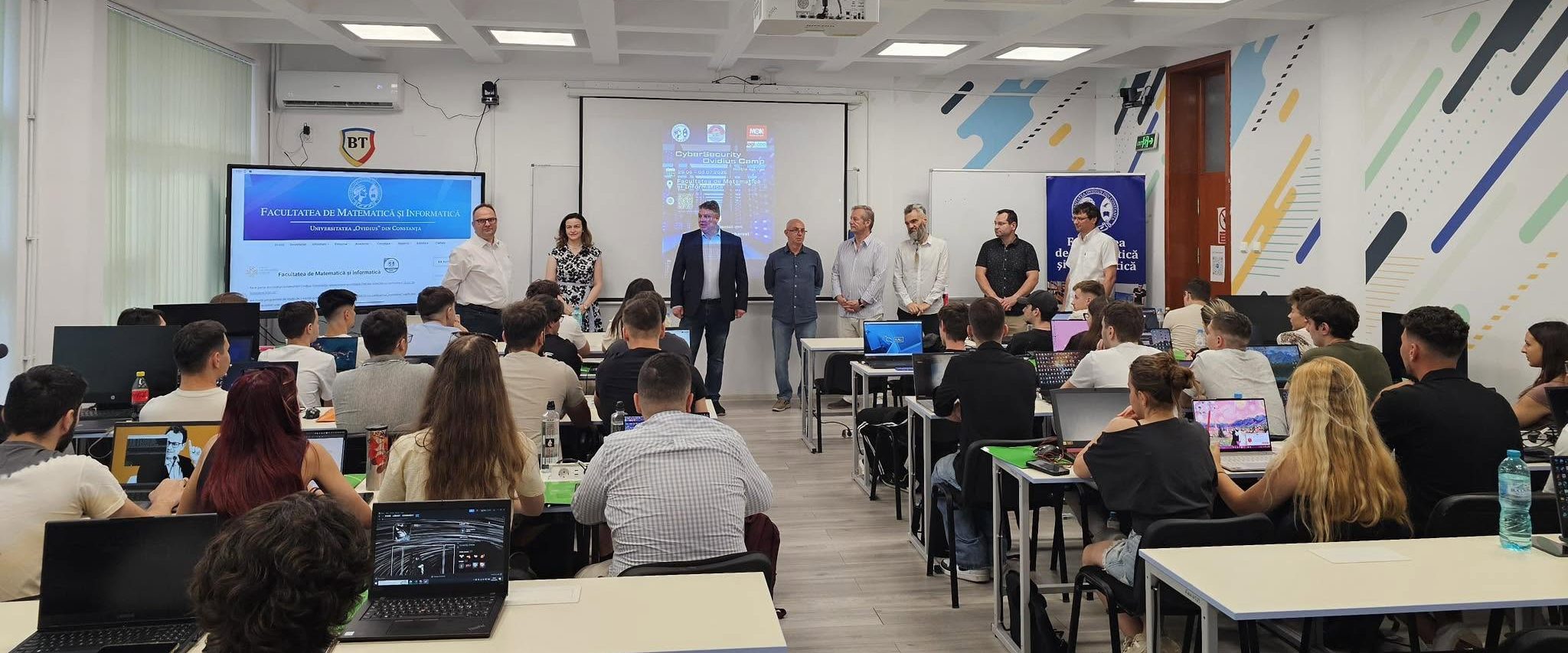 FOTO A IV-a ediție a CyberSecurity Ovidius Camp, la start: Peste 80 de studenți și experți în securitate cibernetică participă la școala de vară dedicată securității cibernetice