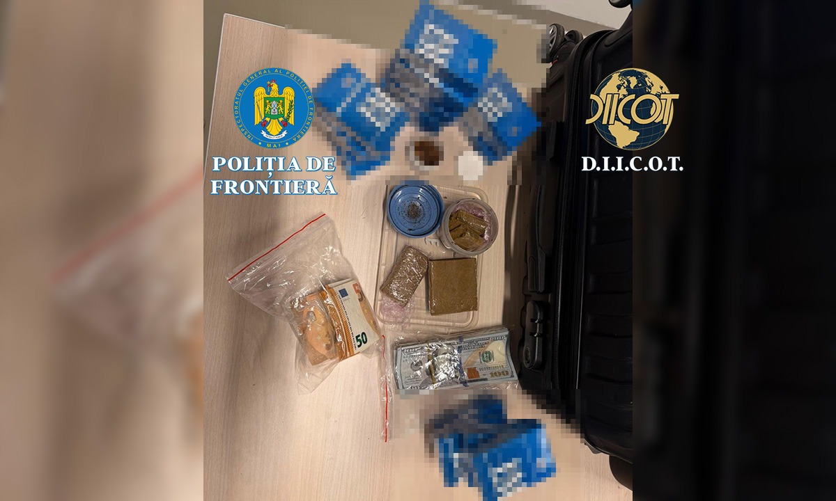 VIDEO Ucrainean, prins pe Aeroportul Internațional Mihail Kogălniceanu cu 100 de grame de Cannabis adus din SUA! Date din ancheta DIICOT
