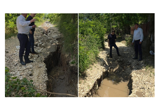 FOTO După dezastrul provocat de ploi la Lipnița, președintele CJC, Florin Mitroi, a mers în teren: Prioritatea mea este siguranța oamenilor și sprijinirea comunității în depășirea acestui moment dificil