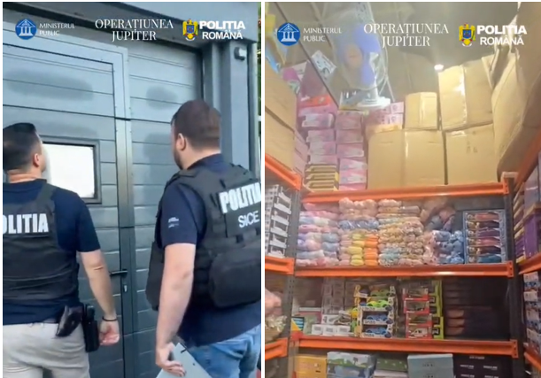 Anchetă coordonată de procurorii din Constanța în cadrul Operațiunii JUPITER: percheziții la o firmă suspectată că vindea jucării contrafăcute