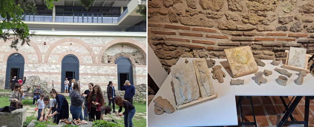 Constanța: Edificiul Roman cu Mozaic găzduiește expoziția intitulată Vestigii, semnată de elevii Colegiului de Arte Regina Maria