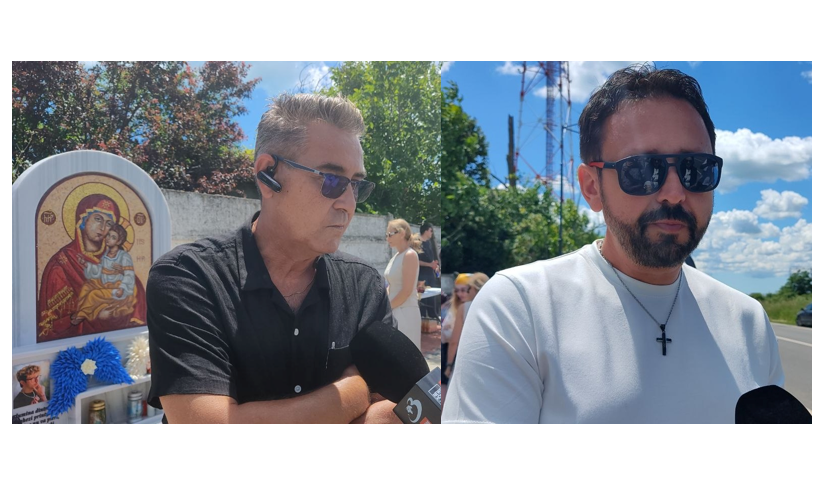 FOTO VIDEO Părinții lui Sebi și Roberta, tinerii accidentați mortal de Vlad Pascu, în august 2023, au ridicat o troiță pentru copiii lor. E singura troiță din România de pe un drum național care are autorizație