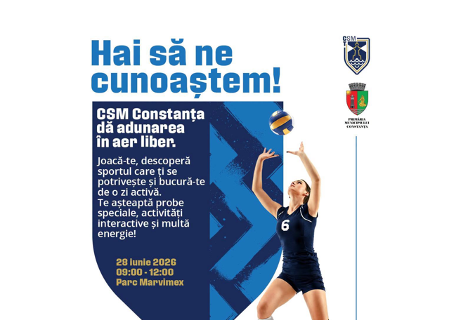 Sport, distracție și mișcare în aer liber. CSM Constanța îi invită pe constănțeni în parcul din zona Marvimex