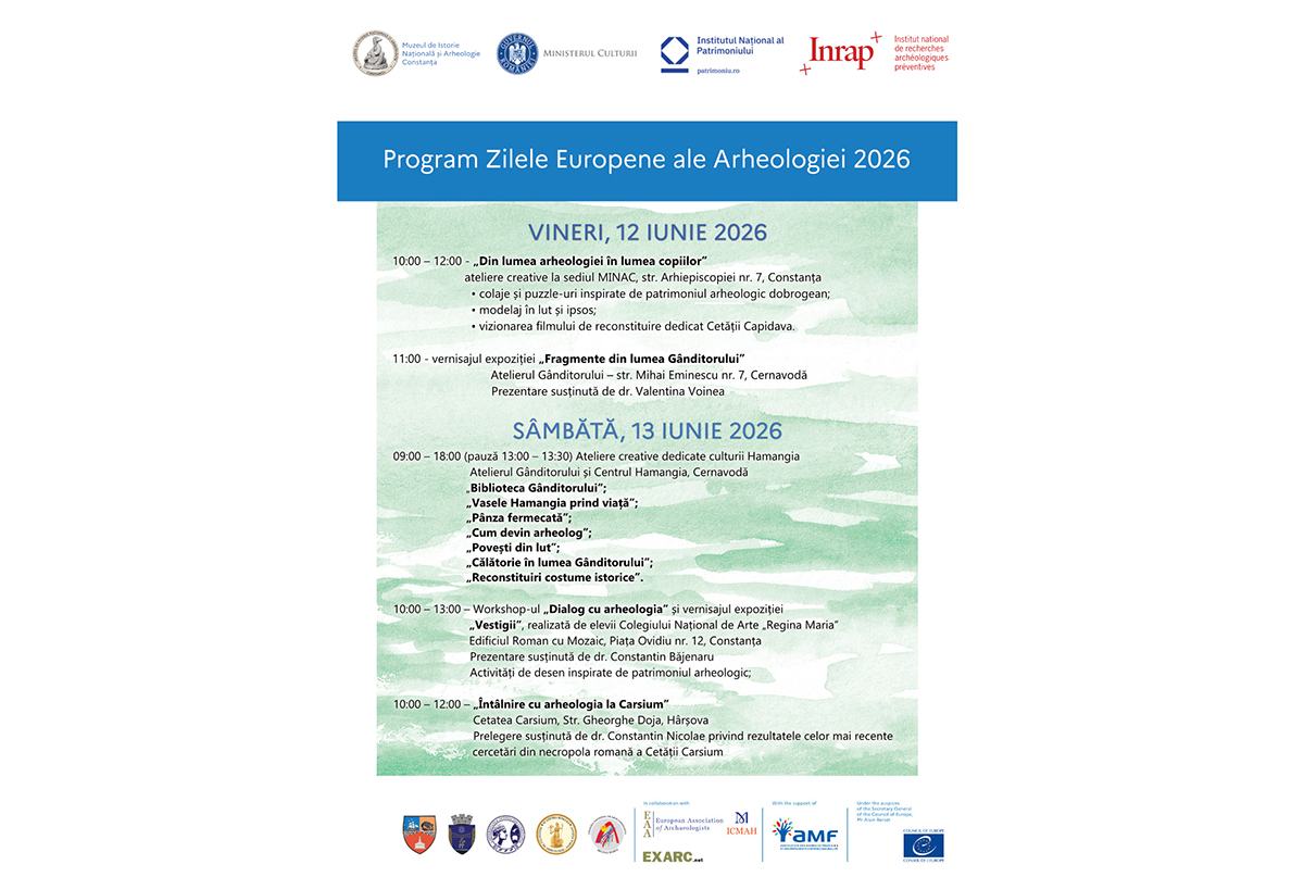 Zilele Europene ale Arheologiei la MINA Constanța