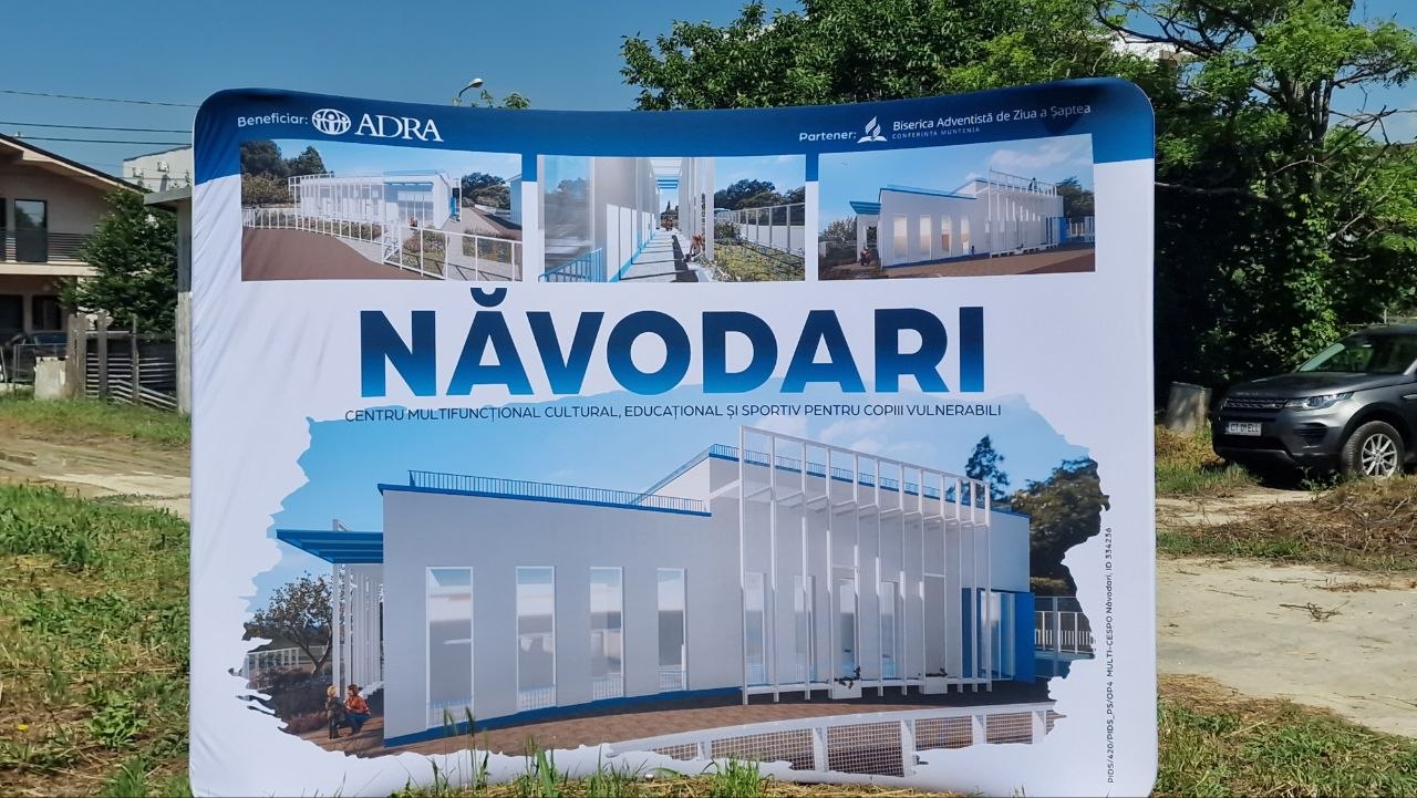 ADRA Biserica Adventistă de Ziua a Șaptea deschidere lucrări centru pentru copii Năvodari