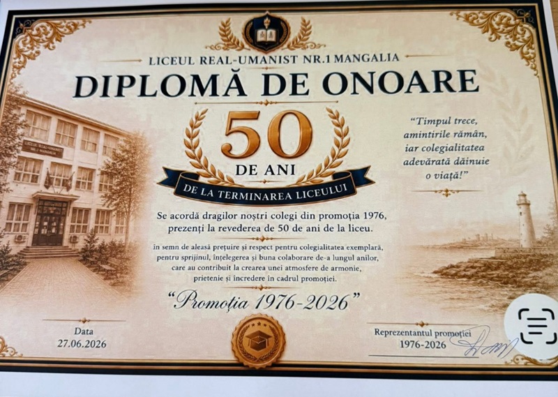 Adriana Arghirescu 50 de ani Liceul Teoretic Mangalia
