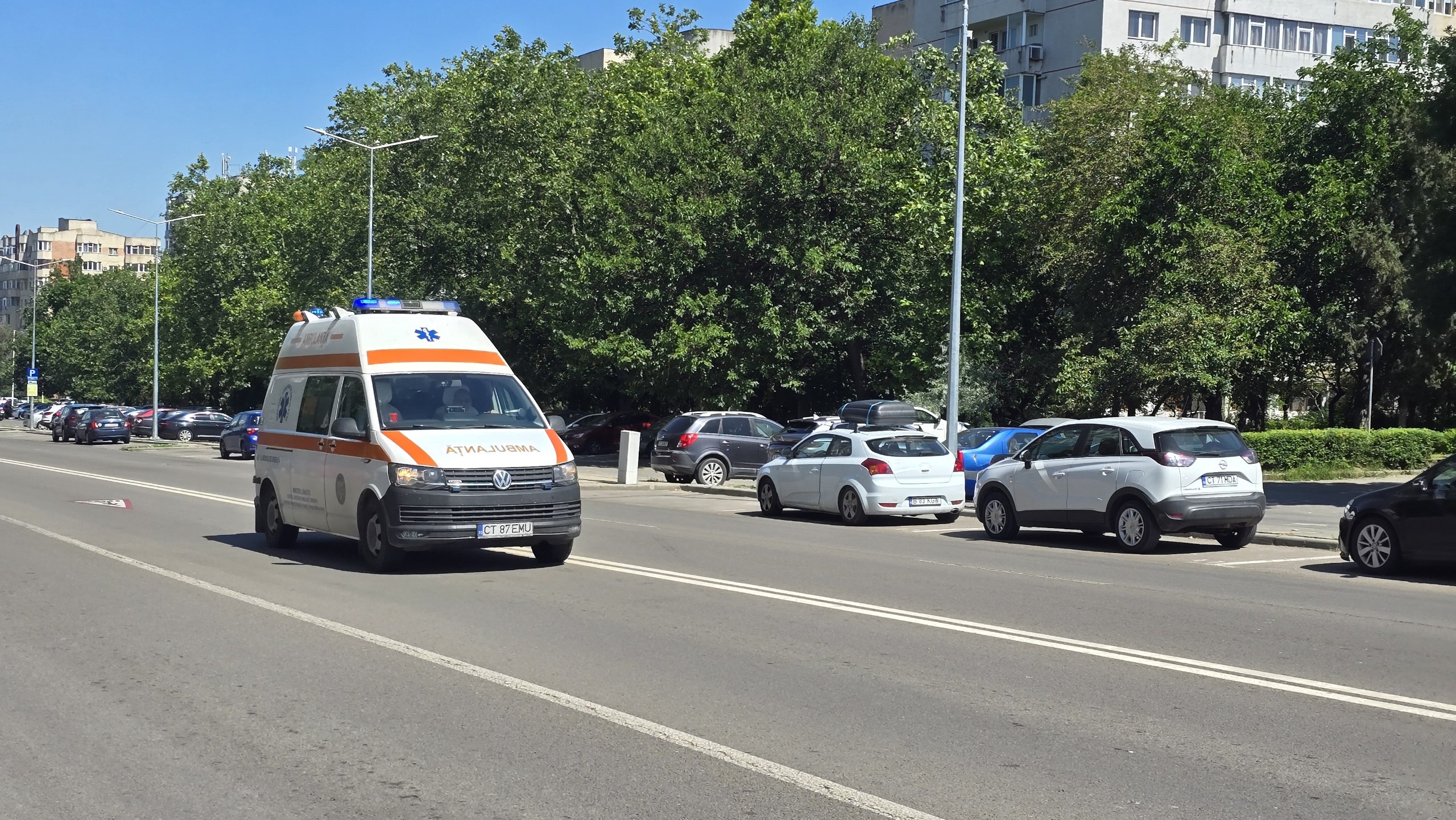 Accident rutier în cartierul Coiciu, din Constanța! O victimă a ajuns la spital