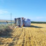 O cistrenă încărcată cu GPL s-a răsturnat între Corbu și Săcele, pe DJ 226. Traficul este închis pe o porțiune de drum