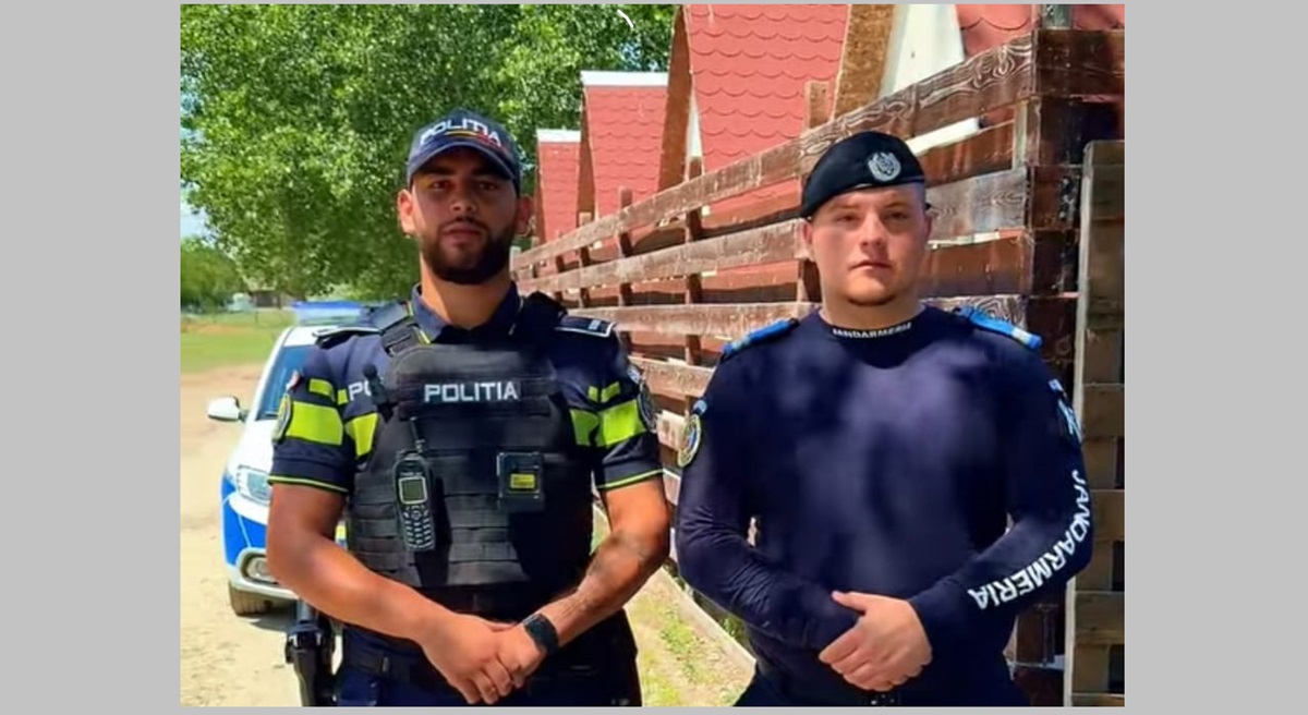 VIDEO Ce spun polițistul și jandarmul care au scos din foc 8 butelii ce puteau exploda în orice moment, într-un incendiu la o terasă din Mamaia