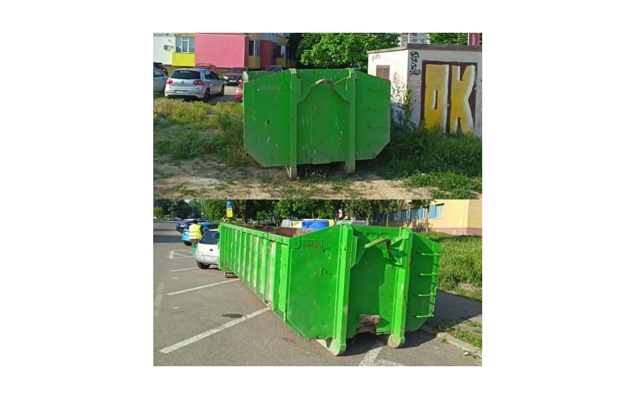 Polaris M Holding: Colectați responsabil deșeurile voluminoase! Iată unde pot fi găsite benele de culoare verde