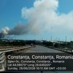 Garda de Mediu a demarat controale după incendiul de la Agigea. Laboratorul de mediu monitorizează calitatea aerului