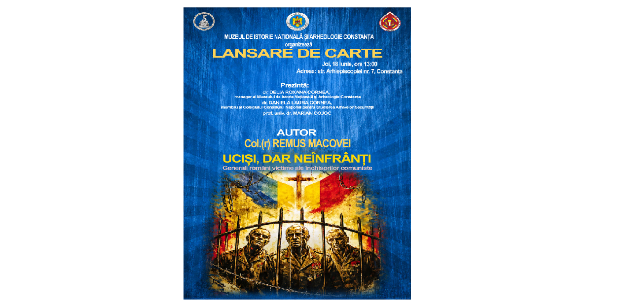 Remus Macovei, despre generali români. Lansare de carte la Muzeul de Istorie Națională și Arheologie Constanța