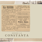 Mica publicitate de acum un secol, analizată de specialiștii Muzeului de Istorie Națională și Arheologie Constanța
