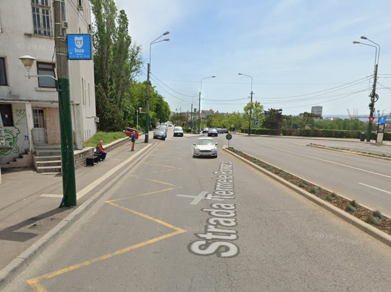 strada Termele Romane Constanța - stație autobuz