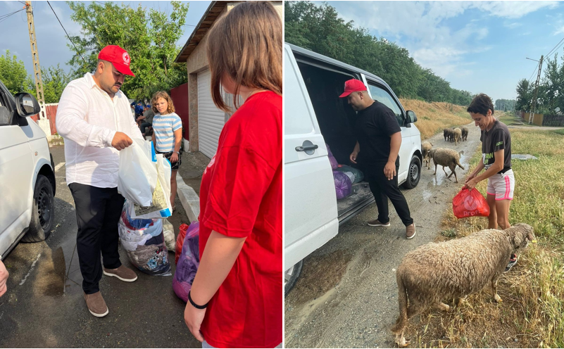 Voluntarii Crucii Roșii - Subfiliala Hârșova au întins o mână de ajutor celor aflați în nevoie. Au fost donate alimente, haine și jucării în cadrul unei campanii umanitare