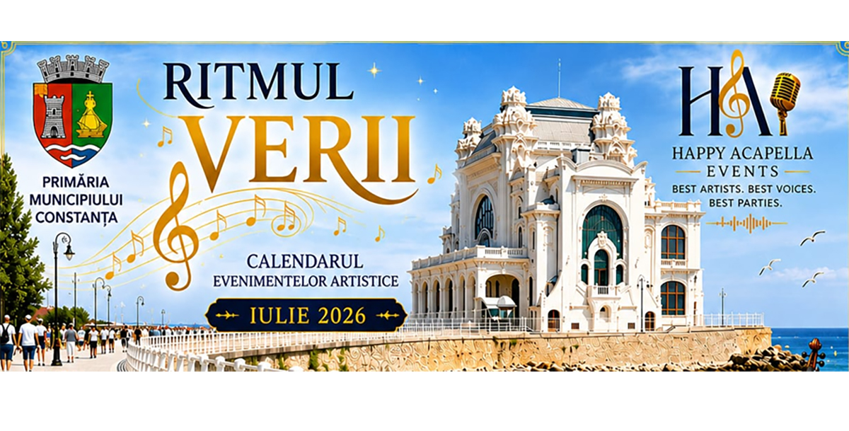 Proiectul Ritmul Verii, la Constanța: Programul concertelor GRATUITE de pe faleza Cazinoului și de pe strada Ștefan cel Mare